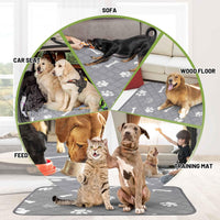 PatiencET Self Warming Cat Bed for Indoor Cats 18'' x 24'' - Bone&paw / 72*72 - image 4