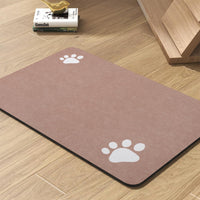 PADOOR Pet Feeding Mat-Absorbent Dog Mat for Food and Water Bowl-No - 16"x24" / Dusty Pink
