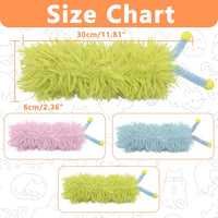 3 Pack Catnip Toys, Soft and Durable Cat Pillows Toys - A-Green+Blue+Pink - image 4