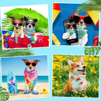 Chunful 100 Pcs Fall Dog Bandanas Bulk Maple Leaf Print Autumn Pet - Fruit / 25.6 x 17.7 x 17.7" - image 4
