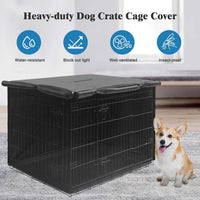 Deblue 36 inch Dog Crate Cover Fit for 36 inch Wire - – Essentials for Dogs - 36.0"L x 23.0"W x 25.0"H / Grey - image 4