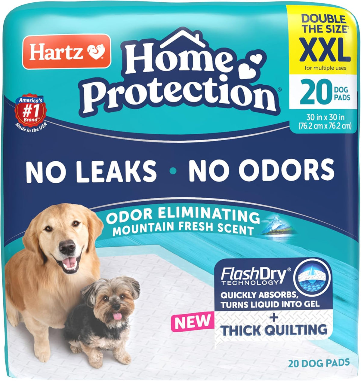 Hartz Home Protection Super Absorbent Odor Eliminating Lavender - Mountain Fresh / XXL 30 x 30 (20 Count)