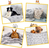 41" x 30" Dog Blankets for Medium Dogs, Cat - 41" x 30" / Grey / 1 - image 3