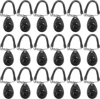 Frienda 18 Pieces Dog Training Clicker, Pet Behavioral Training Clickers with Wrist Strap for Dogs Cats Puppy Birds Horses(Black)