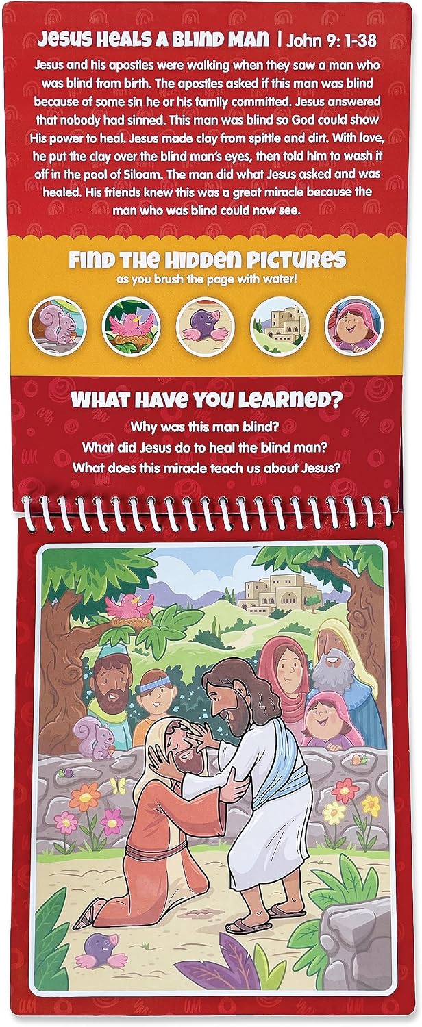 Water Reveal Coloring Scripture Book for Kids. – Fun for Kids & Family - New Testament #2 - image 3