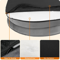 Orthopedic Waterproof Medium Dog Bed Sofa, Gel Memory Foam, 36" – Essentials for Dogs - Dark Grey / Medium(36 x 25.5 x 6 inch) - image 4