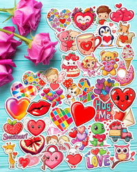 JCFIRE Halloween Stickers for Kids - Valentine 100 Pcs - image 4