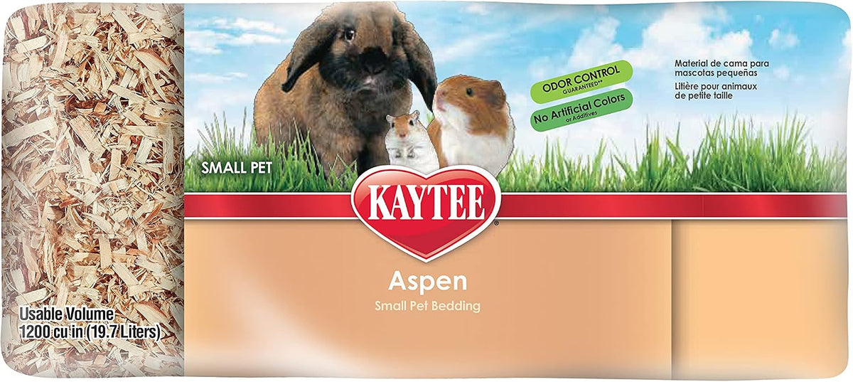 Kaytee Aspen Bedding for Small Animals - 19.7 Liter (Pack of 2) / Tan - image 3