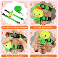 Tondiamo 4 Pcs Adjustable Bunny Harness and Leash Set for Small Pet - Animals - image 4