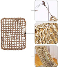 2 Pack Bearded Dragon Hammock, Reptile Climbing Decor - 12x8In - image 2