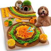 Pet Snuffle Mat for Dogs Hedgehog Puzzle Toy Large Sniffing Mat - Hedgehog