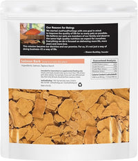 JustFoodForDogs Limited-Ingredient Healthy Dog Treats, Salmon Bark, Made in The USA, 5 oz