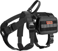 OneTigris Service Dog Vest Harness - Large / Black