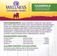 Wellness Petite Entrées Casserole with Roasted Lamb, Peas & White Sweet Potatoes, 3-Ounce Cup (Pack of 12)