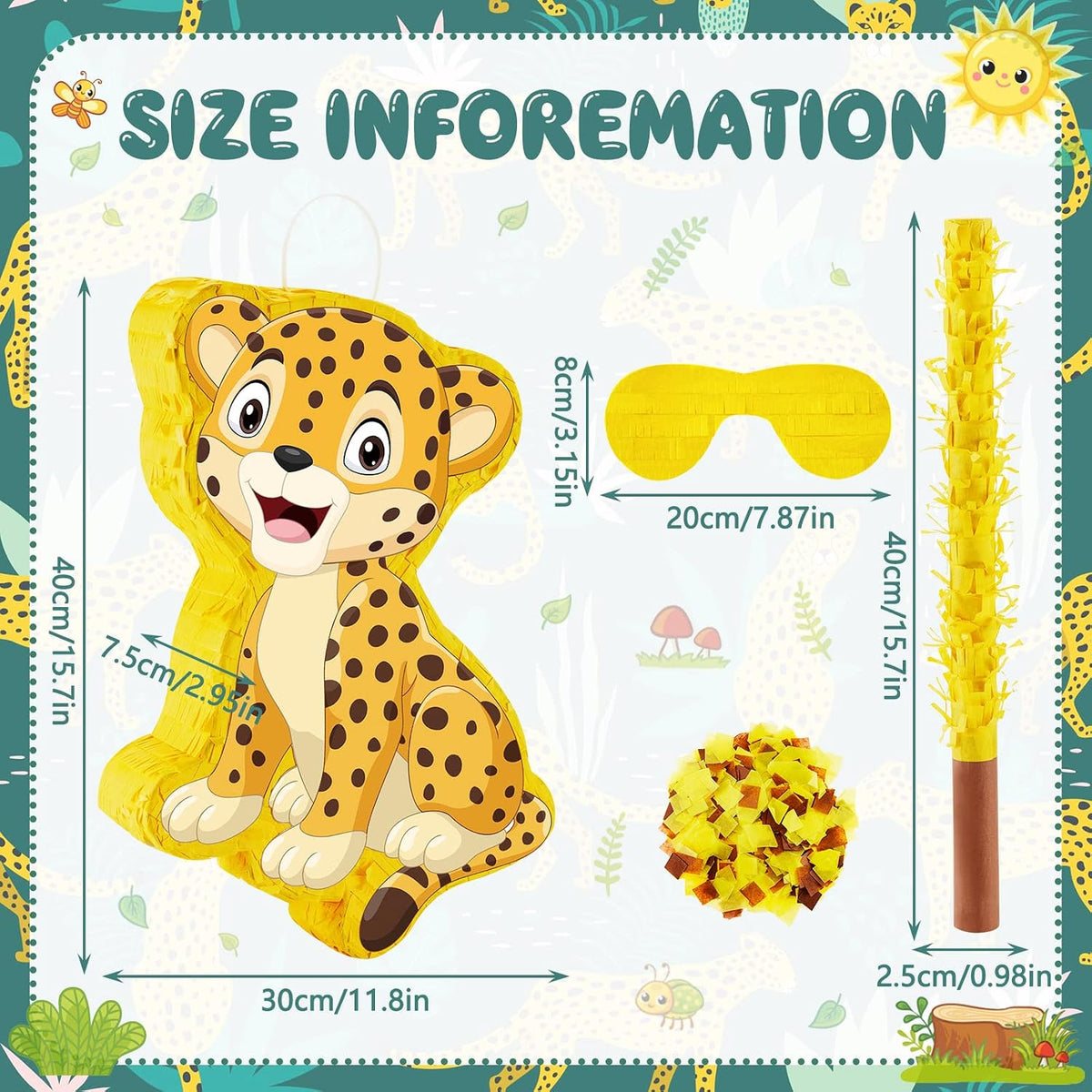 Lewtemi Robot Piñatas Birthday Party Favor - Leopard Style - image 3