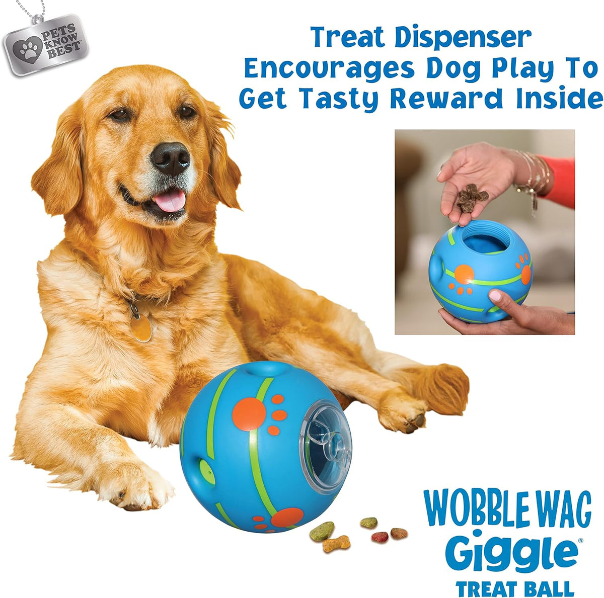 Wobble Wag Giggle Ball, Interactive Dog Toy - Treat - image 3
