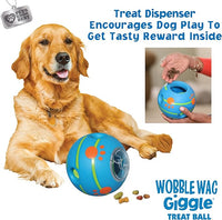 Wobble Wag Giggle Treat Ball- Interactive Dog Toy & Treat Dispenser, Fun Giggle Sounds When Rolled or Shaken, Great for Dogs Pets Know Best