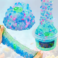 Charming Blue Crunchy Fishbowl Bead Slime - Clear - image 3