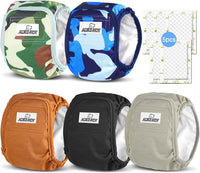 Belly Bands for Male Dogs 5 Pack Washable Dog Diapers Reusable Male - Small