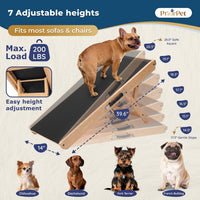 Dog Ramp for Couch, Non-Slip - Natural - image 2