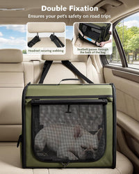 Dog Car Carrier Light Weight 24×17.7×20.5in - Green / 24.0"L x 17.7"W x 20.5"H - image 3