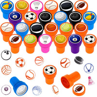 Hxezoc dog paw print stamps, 24 mini self-inking stampers in 8 bright colors - view 5