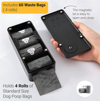 SVD.PET Dog Poop Bag Dispenser - Black / Dispenser + 60 Waste Bags - image 2