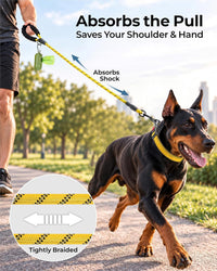 Taglory Rope Dog Leash for Medium Large Dogs - 3/8" x 6 FT (0~20 lbs.) / Yellow - image 3