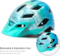 OnBros Kids Bike Helmet Boys Girls Youth Visor Adjustable 50-57CM – Fun for Kids & Family - A-OceanBlue-1 [HOT] - image 4