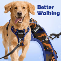 Funfox Dog Harness Medium Sized Dog - Camo Orange / X-Large - image 3