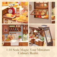Rolife Baking Kitchen DIY miniature house kit lit with LED light - view 4