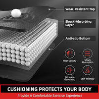 Extra Large Yoga Mat - 72"x35", 72"x48", 78"x57" - Wide TPE Exercise Mat for Home, Stretching, Couples & Family Workouts - 6-12mm Thick, Non-Slip & Waterproof - with Carry Bag and Straps