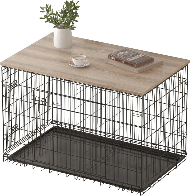 Piskyet Dog Crate Topper Wood Countertop – Essentials for Dogs