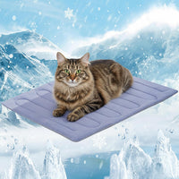 Cooling Mat for Large Dogs, Q-Max>0.46 - Blue / 28" x 20" - M-Crate