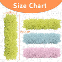 3 Pack Catnip Toys, Soft and Durable Cat Pillows Toys - Green+Blue+Pink - image 4