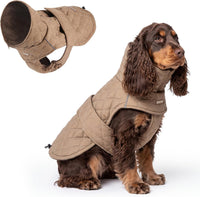 Spark Paws Quilted Dog Winter Coat - Brown / X-Large