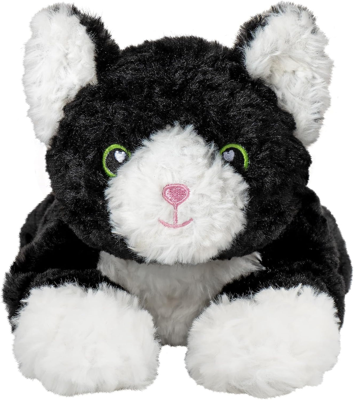 Bunny Microwavable & Weighted Stuffed Animals - Tuxedo Cat (Lying Down)