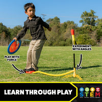 Stomp Rocket Original Dueling Rocket Launcher for Kids - Rocket Launcher + 4 Rockets + 1 Net - image 4
