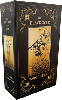 Black Gold Tarot Cards Set, Beginner's Tarot Cards with Meanings