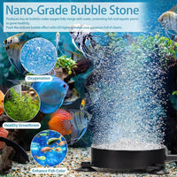 DaToo Aquarium LED Air Bubble Stone Disk 2 Inch with 6 Dazzle Color - 4 inch - image 3