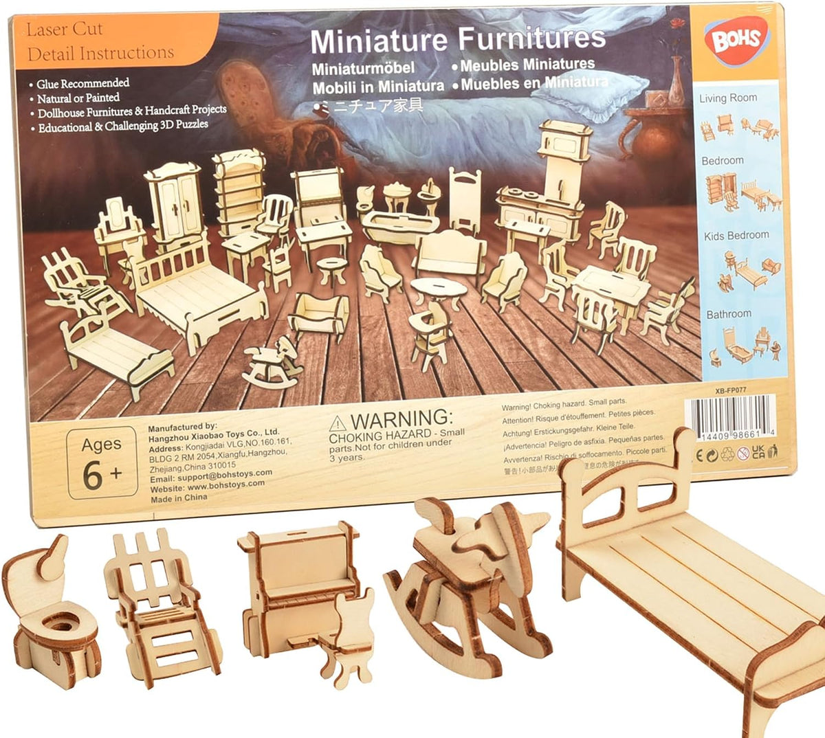 BOHS Dollhouse Furniture Set