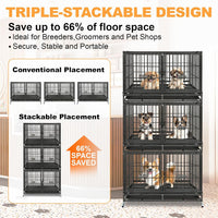 Homey Pet 43" Double Dog Crate - image 2
