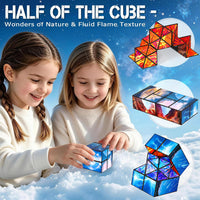 Euclidean Cube Fidget Toys for Kids 2 in 1 Star Cube Magic Cube - Nature - image 4