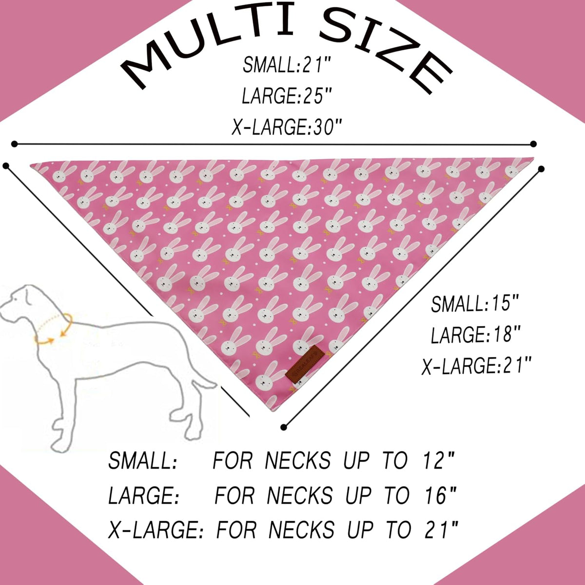 Halloween Dog Bandanas 2 Pack - Easter / Small - image 2