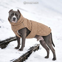 Spark Paws Quilted Dog Winter Coat - Brown / 4XL - image 3