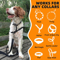 YUEPET 2-pack paracord dog collar safety clips with 360 degree swivel clips - view 3