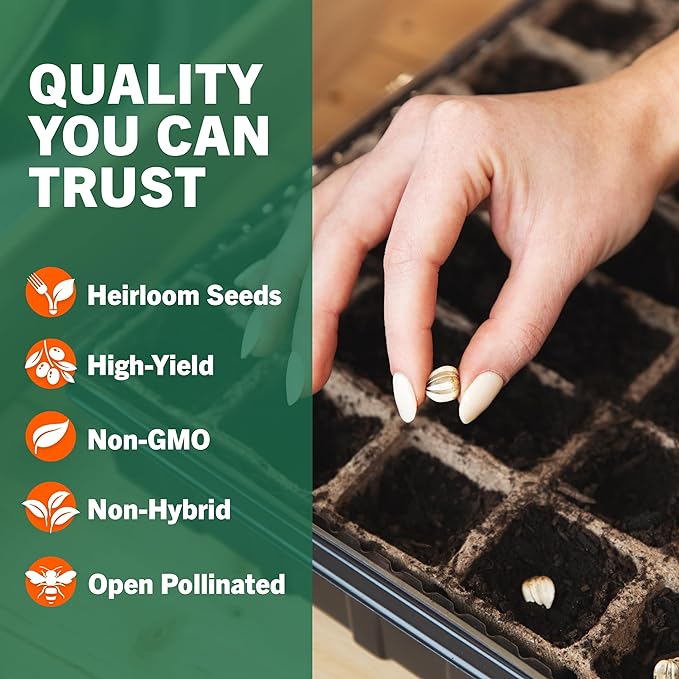 Open Seed Vault Variety Pack Bundle (44 Varieties) Herb Garden Seeds - Gardening Seed Starter Kit, Survival Gear Food, Gardening Gifts, Emergency Supplies - Premium, High Yield Produce