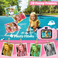 Goopow Kids Selfie Camera Toys for Girls Age 3-9 - Colorful Pink - image 4