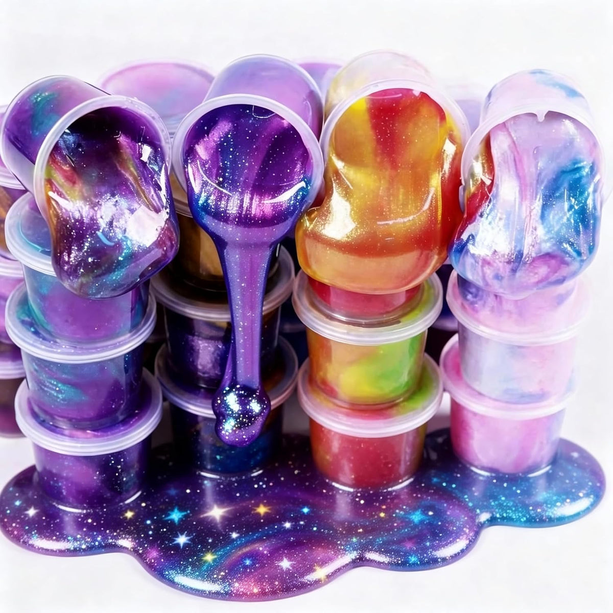 48 Packs Unicorn Galaxy Slime - 36 Unicorn Galaxy Slime - image 2