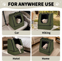 apollo walker Portable Cat Litter Box With Waterproof bag and Lid - Green / Medium - image 4
